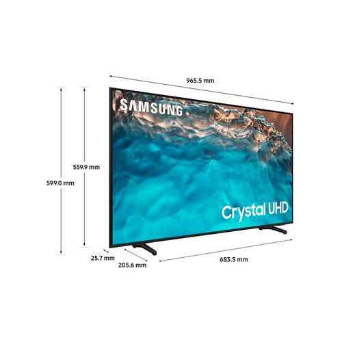 Samsung BU8000 2022 50 Inch 3840 x 2160 Pixels 4K Ultra HD Resolution 8ms Response Time HDMI USB Crystal Smart TV