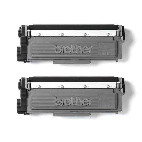 Brother Black Toner Cartridge Twin Pack 2 x 2.6k pages (Pack 2) - TN2320TWIN  BRTN2320TWIN