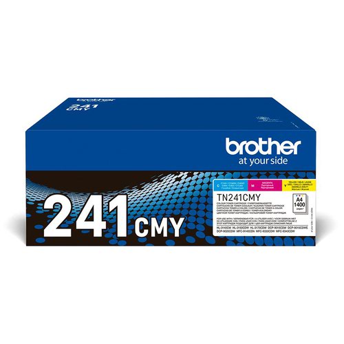 Brother Cyan Magenta Yellow Toner Cartridge Twin Pack 1.4k pages - TN241BK