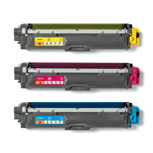 Brother Cyan Magenta Yellow Standard Capacity Toner Cartridge Multipack 3 x 1.4k pages (Pack 3) - TN241CMY