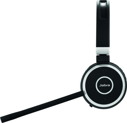 JAB02641 Jabra Evolve 65 SE MS Stereo Wireless Headset Link 380 USB-A Adapter + Charging Stand 6599-833-399