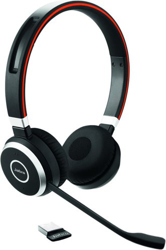 JAB02642 Jabra Evolve 65 SE UC Stereo Wireless Headset Link 380 USB-A Adapter + Charging Stand 6599-833-499