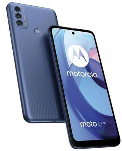 Motorola Moto E30 6.5 Inch Dual SIM Android 10 Go Edition 4G USB C 2GB 32GB 5000 mAh Digital Blue Smartphone  8MOPARY0000GB