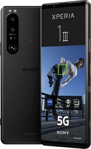 Sony Xperia 1iii 6.5 Inch 5G Hybrid Dual SIM Android 11 USB C 12GB 256GB 4500 mAh Frosted Black Smartphone Sony
