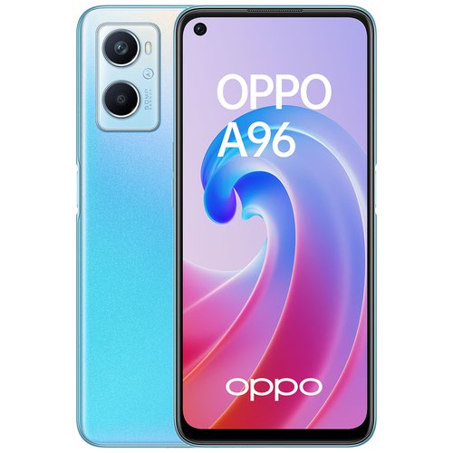 OPPO A96 6.56 Inch 4G Dual SIM Qualcomm Snapdragon 680 USB C 8GB 128GB Sunset Blue Smartphone