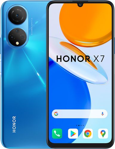 Honor X7 6.74 Inch Dual SIM Qualcomm Snapdragon 680 Android 11 4G USB C 4GB 128GB 5000 mAh Ocean Blue Smartphone 8HON5109ADUF Buy online at Office 5Star or contact us Tel 01594 810081 for assistance