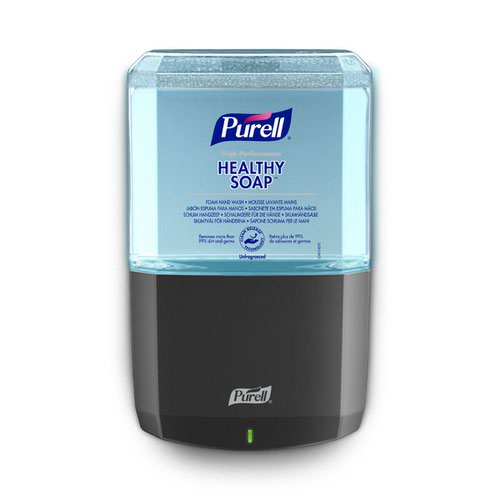 GJ28411 | Purell Healthy Soap High Performance Foam Hand Wash is a mild, unfragranced soap formulation which removes more than 99% of dirt and germs. This 1200ml refill is for use with the ES8 Touch-Free soap dispensers (available separately). The At-A-Glance refills make monitoring product level easy with just one look. The Clean Release Technology accesses hard-to-reach areas of the skin 2x better to lift and wash away more than 99% of dirt and germs. Formulated for dry and sensitive skin and dermatologically tested. Rinses fast and clean for easy gloving. 90% naturally derived ingredients. Sanitary sealed Pet refill is easily recycled.