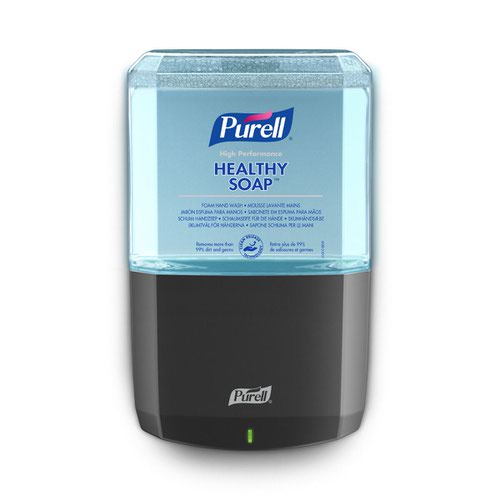 Purell Healthy Soap High Performance Foam Hand Wash is a mild soap formulation which removes more than 99% of dirt and germs. This 1200ml refill is for use with the ES8 Touch-Free soap dispensers (available separately). The At-A-Glance refills make monitoring product level easy with just one look. The Clean Release Technology accesses hard-to-reach areas of the skin 2x better to lift and wash away more than 99% of dirt and germs. Formulated for dry and sensitive skin and dermatologically tested. Rinses fast and clean for easy gloving. 90% naturally derived ingredients. Sanitary sealed Pet refill is easily recycled.