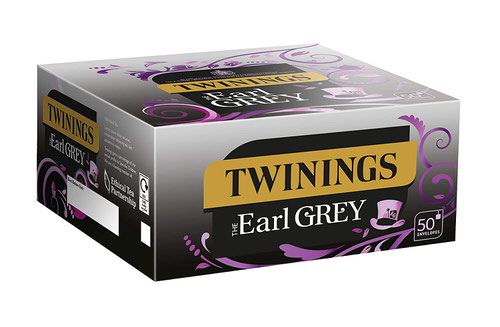 Twinings Earl Grey Tea Bags Individually Wrapped (Pack 50)