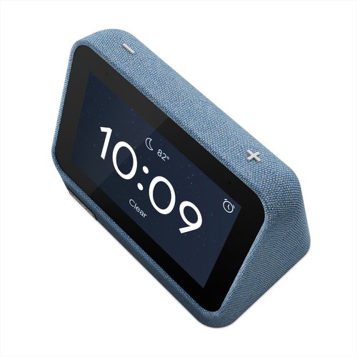 From the time you wake up to the time you bed down, the Lenovo Smart Clock 2 will keep you organised. Set reminders and ask Google for information. Check the time and look at photos on its gorgeous, customisable 4in colour touchscreen display. Control other smart devices in your home and listen to music or podcasts on its front-firing 3W speakers.Let your Lenovo Smart Clock 2 organise your day with reminders and alarms. Ask questions, check on traffic and weather, listen to news briefings, and more - all from the comfort of your bedroom. Just ask Google. Control up to 50,000 compatible devices with your voice or touch. And because you can toggle the mute button and the clock doesn’t have a camera, your privacy is assured.With improved front-firing speakers, the Smart Clock 2 delivers better, room-filling audio compared to its predecessor. The speakers are expertly tuned for clearer vocals. And you can broadcast to other speakers or smart devices across your home.With its 4in colour touchscreen, the Smart Clock 2 showcases the time, weather, and your family photos with a choice of customisable clock faces. With its soft-touch fabric cover in three great colours, it blends perfectly with any decor.Start your day better and keep on top of your tasks and schedule. Ask Google to check your next meeting time or play some music while you prepare for the day. Do more with a single command with the 'good night' routine: turn off the lights, lock the doors, and play some relaxing white noise or music for a guided meditation before you go to sleep.