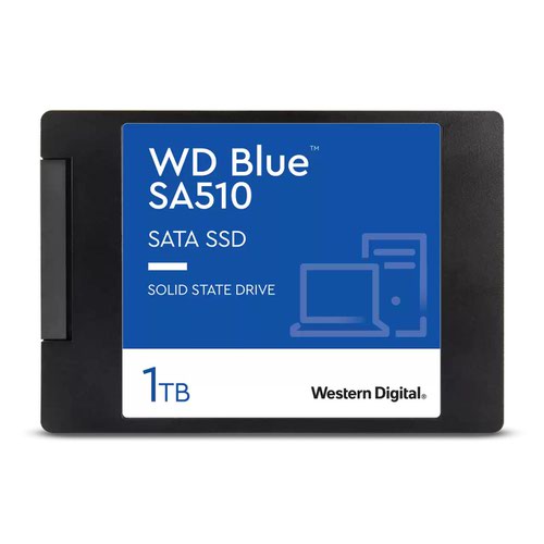 Western Digital Blue SA510 1TB SATA 6Gbs 2.5 Inch V3 560Mbs Read Speed 520Mbs Write Speed Internal Solid State Drive Solid State Drives 8WDS100T3B0A