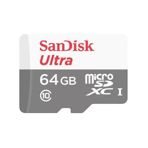SanDisk 64GB Ultra Light Class 10 100MBs MicroSDXC Memory Card and Adapter Flash Memory Cards 8SDSQUNR064G