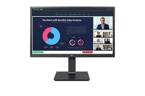 8LG24BP750CB | True Colour at Wide AnglesLG Monitor with IPS technology highlights the performance of liquid crystal displays. Response times are shortened, colour reproduction is improved, and users can view the screen at wide angles.
