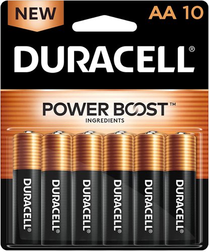 Duracell Plus AA Alkaline Battery (Pack 10) MN1500B10PLUS