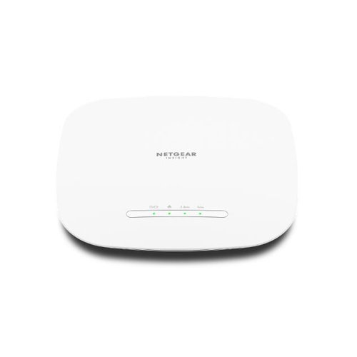 NETGEAR AX3000 Dual Band Multi Gig Insight WiFi 6 WAX615 3000 Mbits White Power over Ethernet Access Point Network Routers 8NETWAX615100