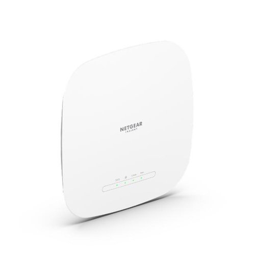 8NETWAX615100 | The WAX615 is a high performance WiFi 6 access point, ideal for small and medium sized businesses. The access point is a dual band 2x2 design delivering up to 3Gbps total WiFi throughput, supported by a 2.5Gbps Power-over-Ethernet port, an industry leader of performance and cost effectiveness in its product class.The WAX615 supports the next generation WiFI 6 smart phones, IoT devices, and notebook computers. The WAX615 WiFi is based on WiFi 6 Release 2 technology, featuring 160MHz channelization on 5GHz band, delivering 100% more throughput than designs based on WiFi 6 Release 1. Compared to WiFi 5 access points, the WAX615 provides 4x the client device connection, allowing businesses to serve more customers with better speed and less congestion. High Performance WiFi 6 Access Points Insight WAX615 for the Small and Medium Size Businesses.The WAX615 is ideal in high density client device environments such as schools, hotels, restaurants and conference centers, and provides enterprise grade WiFi network security. With Insight management, WAX615 works seamlessly with your current NETGEAR Insight managed switches, WiFi access points and network storage, and is compatible with previous generation WiFi devices (WiFi 5 802.11ac for example) and WiFi Access Points.