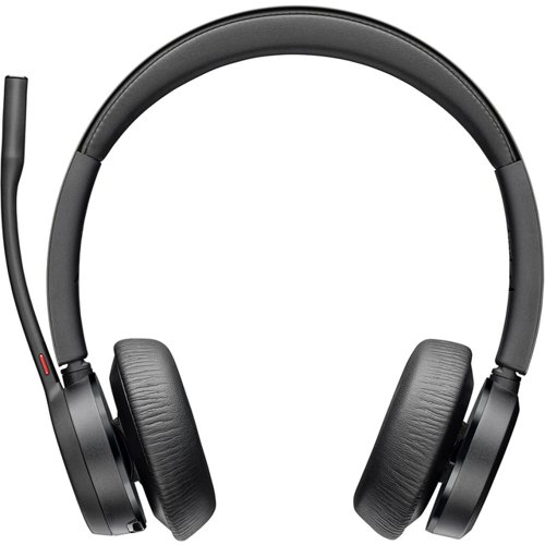 HP Poly Voyager 4320 UC Stereo USB-A Headset and BT700 USB-A Dongle with Charging Stand Headsets & Microphones 8PO77Y99AA