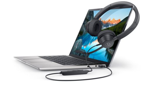 Dell Pro WH3022 USB A Wired Stereo Headset Zoom and Microsoft Teams Certified Headsets & Microphones 8DEWH3022