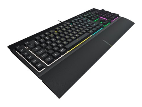 8COCH9226765 | The CORSAIR K55 RGB PRO Gaming Keyboard lights up your desktop with five-zone dynamic RGB backlighting and powers up your gameplay with six dedicated macro keys.