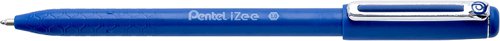 Pentel IZEE Ballpoint Pen Cap-Style 1.0mm Tip 0.5mm Line Blue (Pack 12) BX460-C