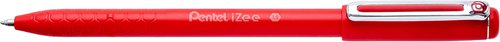 Pentel IZEE Ballpoint Pen Cap-Style 1.0mm Tip 0.5mm Line Red (Pack 12) BX460-B 76364PE