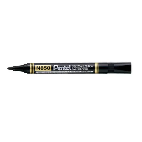 Pentel N850 Permanent Marker Bullet Tip 2.1mm Line Assorted (Pack 6) YN850/6-M 76336PE Buy online at Office 5Star or contact us Tel 01594 810081 for assistance