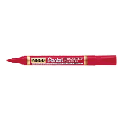 Pentel N850 Permanent Marker Bullet Tip 2.1mm Line Assorted (Pack 6) YN850/6-M 76336PE