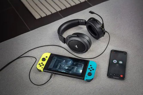 Corsair HS70 Wireless Bluetooth and Wireless USB C Carbon Gaming Headset