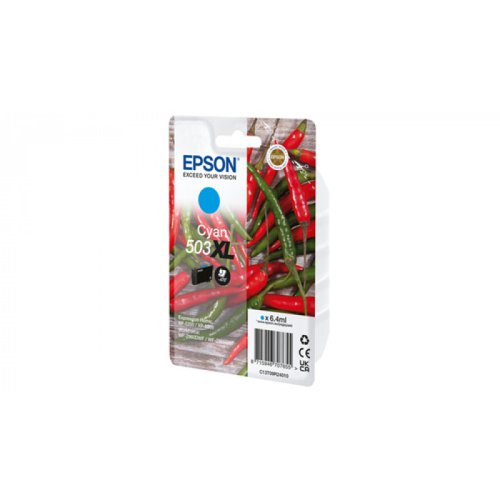Epson 503XL Ink Cartridge High Yield Chilli Cyan C13T09R24010 EP70765