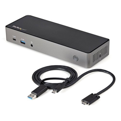 StarTech.com Hybrid USB C USB A Triple HDMI 4K 60Hz Dock
