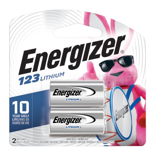 Energizer Batteries Photo 123 CR17345 3V Lithium Pack of 2