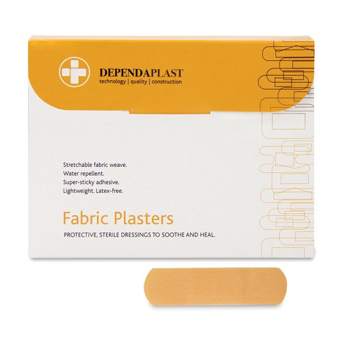 Dependaplast Advanced Fabric Plasters 7.5cm x 2.5cm - Box of 100