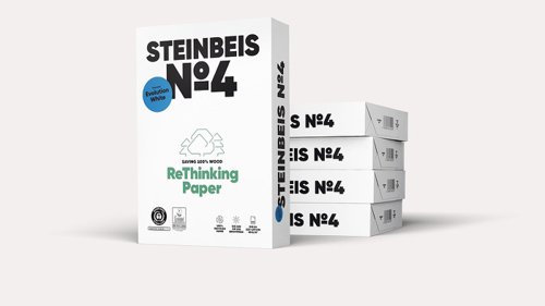 Steinbeis 100% Recycled No.4 Printer Paper A4 80 gsm 135 CIE [500 Sheets].