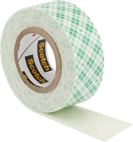 Scotch Permanent Double Sided Foam Mounting Tape 19mm x 1.5m White 3M
