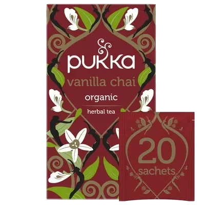 Pukka Tea Vanilla Chai Tea Envelopes (Pack 20) 0850835000726