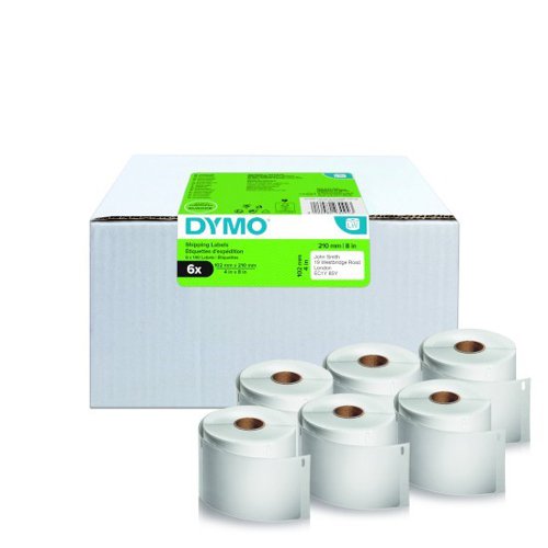 Dymo LabelWriter Self Adhesive DHL Shipping Labels 102x210mm (Pack of 6 Rolls of 140 Labels) 2177565