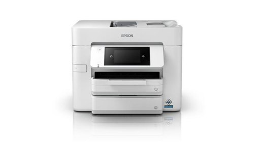 8EPC11CJ05403CA | Expand your potential with this A4 multifunction inkjet. It offers high-quality, low-cost-printing and flexible wireless solutions.Think big with this high-quality multifunction with single and double-sided printing, scanning and fax all up to A4. You’ll stride through tasks with print speeds of up to 25ppm in black and a 50 page A4 automatic document feeder (ADF). And that’s not forgetting its cost-effective inks and flexible wireless connectivity solutions such and Scan-to-cloud.This A4 multifunction printer will meet the needs of even the most demanding home office and small office users. It offers double-sided (duplex) printing, scanning and faxing all up to A4, plus its automatic document feeder can process up to 50 double-sided A4 pages. Furthermore, its PrecisionCore printhead produces high-quality, laser-like prints.This efficient, reliable and fast model offers A4 double-sided printing and print speeds of 25ppm in black and 12ppm in colour. It’s also simple to operate directly thanks to its intuitive user interface and 10.9cm touchscreen.Dramatically reduce your costs; this printer is compatible with individual inks which are  50% more efficient compared to tri-colour cartridges. Giving great value for money, cartridges are available in standard and XL, with the highest yield delivering up to 2,200 pages.Print from anywhere in the office with Wi-Fi connectivity or use Wi-Fi Direct to print from compatible wireless devices without a Wi-Fi network. Epson's free mobile printing apps and solutions provide further versatility; Email Print allows you to send items to print from almost anywhere in the world². And with Scan-to-Cloud, you can enjoy the benefits of collaborative working.