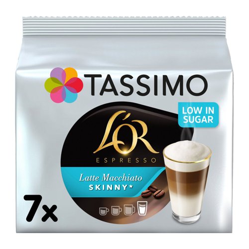 Tassimo LOR Skinny Latte Coffee Capsule (Pack 7) - 4056829