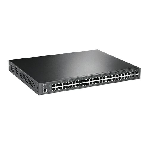 TP Link 52 Port Gigabit L2 Managed Switch with 48 PoE Plus Ports Ethernet Switches 8TPTLSG3452P