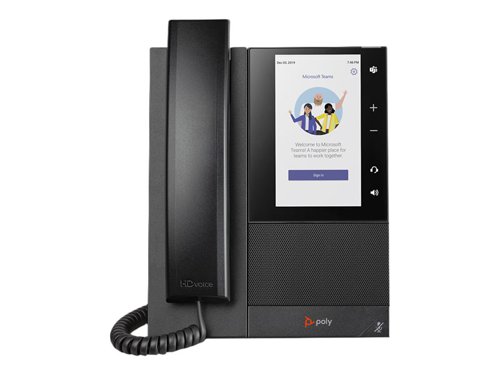 Poly CCX 505 Business Media Phone Microsoft Teams Certified Ships without Power Supply