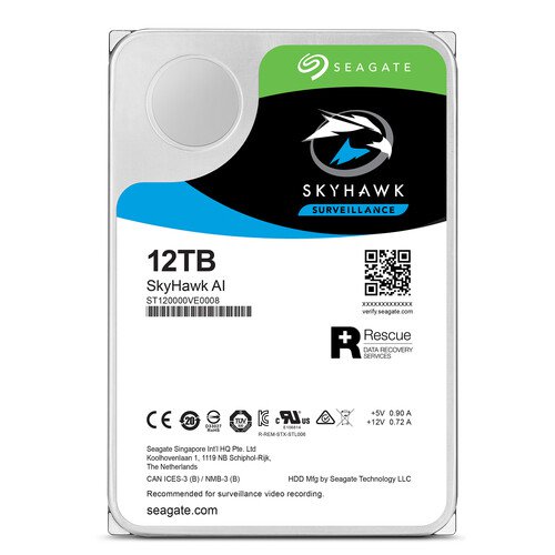 Seagate Skyhawk AI 12TB SATA 3.5 Inch Internal Hard Disk Drive