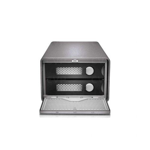 8GTSDPH62H012 | The G-RAID 2 is a high-performance, dual Enterprise-class 7200RPM hard drive storage system featuring Thunderbolt 3, USB-C™  (supports USB 3.1 Gen 2) and HDMI®  connectivity for ultimate flexibility. With ultra-reliable, removable Ultrastar drives inside, this ultra-fast, high-capacity storage solution is designed for the most demanding applications while easily supporting multi-stream HD, 2K, 4K and HDR video workflows.