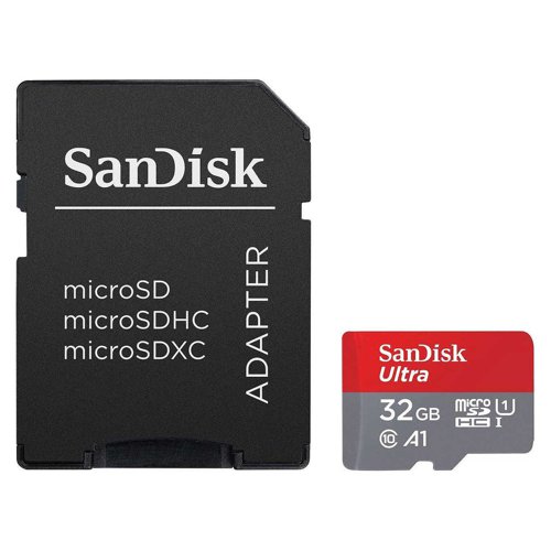 The SanDisk Ultra microSDHC card gives you the freedom to shoot, save and share more than ever before. Ideal for Android smartphones and tablets, the card loads apps faster with A1-rated performance.
