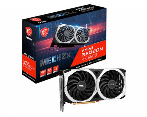 MSI RX 6600 MECH 2X 8G AMD Radeon RX 6600 8GB GDDR6 Graphics Card