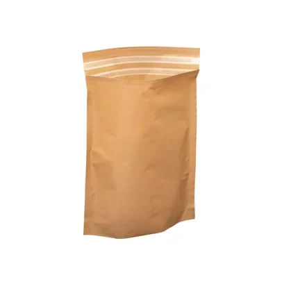 Kraft Paper Mailing Bags with Twin Peel & Seal 180mm x 235mm + 80mm Gusset + 85mm Lip (Pack 50) - KMB180