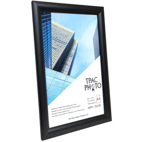 62539PA | Front loading aluminium snap display frame with 25mm black coated profile. All front panels open for ease of loading your image. Simply close the four sides to secure your chosen picture, print or poster. Wall fixings supplied.