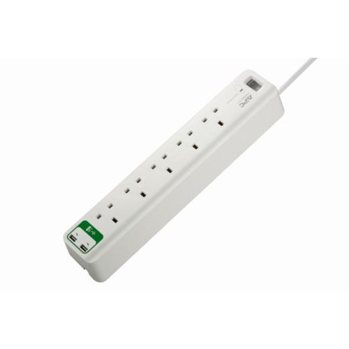 APC Essential SurgeArrest White 5 AC Outlets with 2 Port USB 230 V 1.83 m