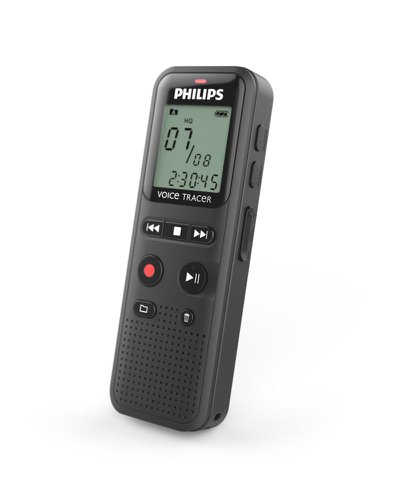Philips Dictation DVT1160 VoiceTracer Audio Recorder 8GB Memory Black 8PHDVT1160