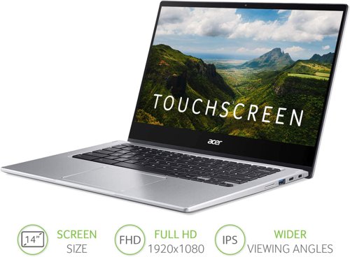 Acer Chromebook Spin 514 CP514-1H 14 Inch AMD Ryzen 3 3250C 4GB 128GB Chrome OS  8ACNXA4AEK002