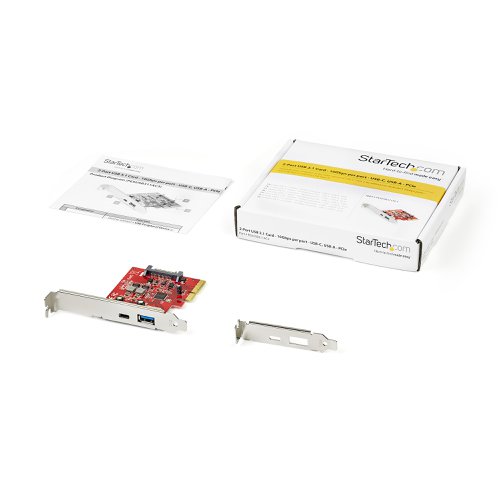 StarTech.com 2 Port 10Gbps USB A and USB C PCI Express Host Controller Card Adapter